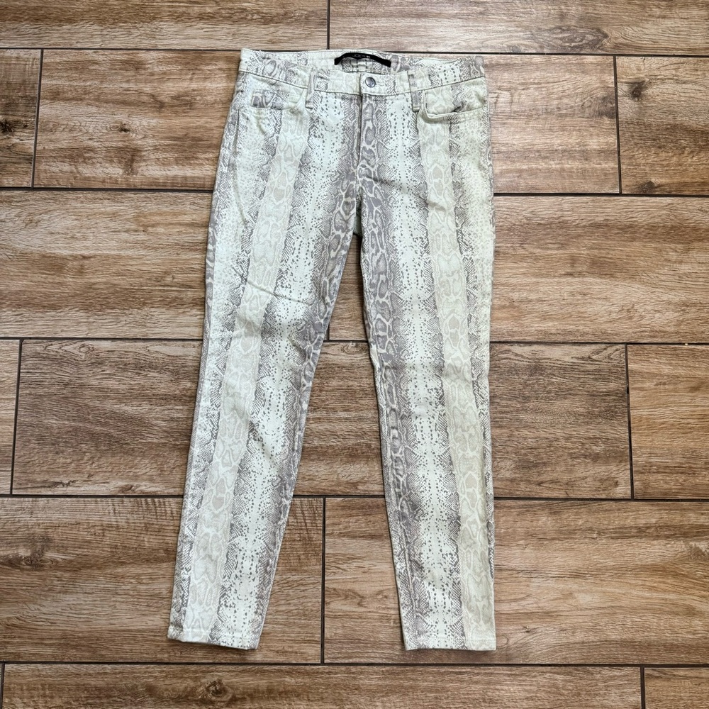 JOE'S JEANS The Luna High Rise Cigarette Skinny Jeans Size 27 Snake Print Denim - Picture 14 of 14